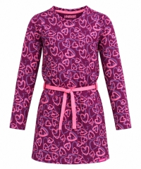 Louder! jurk Lucy hearts plum caspia